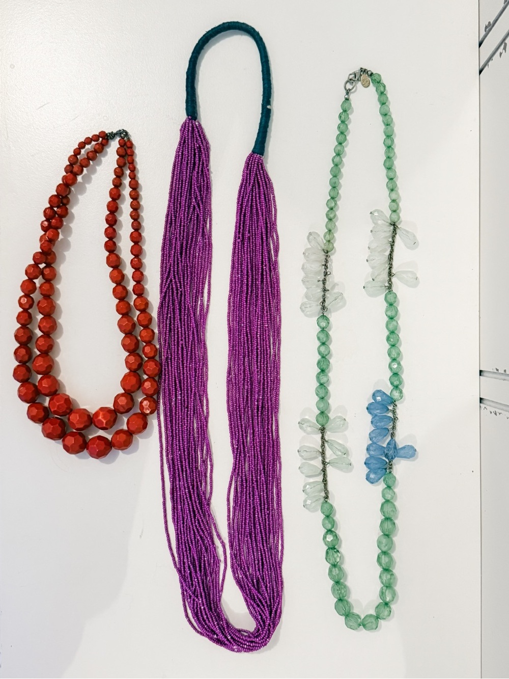 5 colorful necklaces